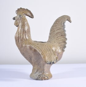 Charles Moore Pottery Rooster Spread Wings