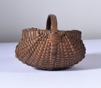 Very Fine Miniature Oak Split Basket