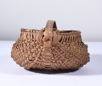 Miniature Oak Split Basket