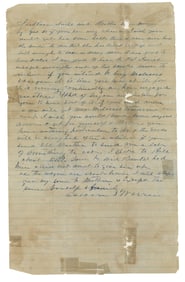 9th Tennessee Battalion of Cavalry “Gannt’s Cavalry" Letter Mentions Captain Terrell’s