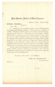 Union Depredations in Memphis - Tennessee Civil War