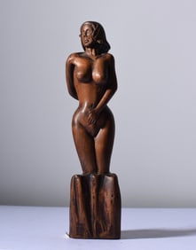 Outstanding Nude Carving ca. 1930