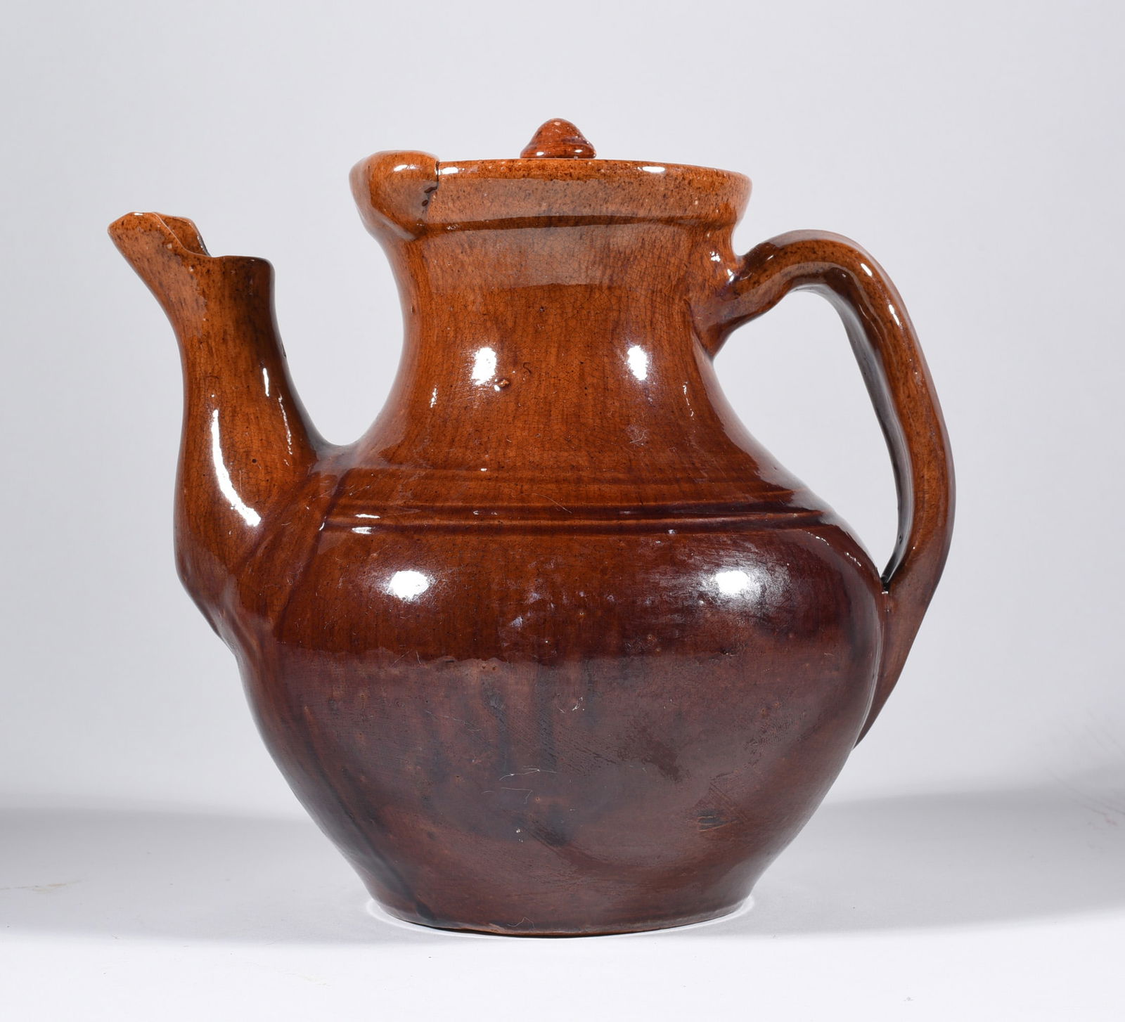 North Carolina Pottery Tea Pot (1 of 3)