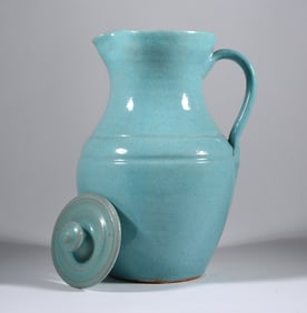 AR Cole Pottery Lidded Pitcher