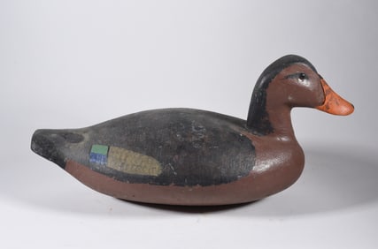 Wood Decoy Carved by Quincy Scarborough