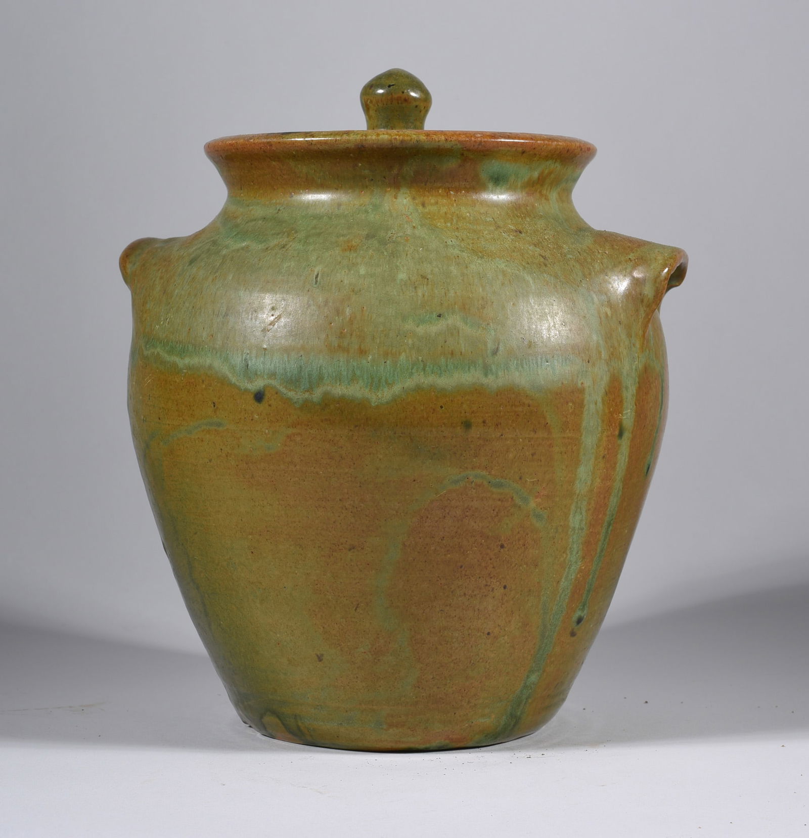 WN Owen Pottery Lidded Jar (1 of 3)
