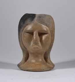 Catawba Indian Pottery Head Vase