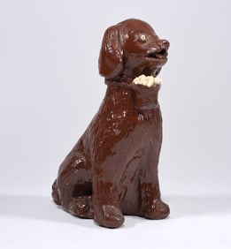 Walt and Dot Auman Pottery Figural of Dog