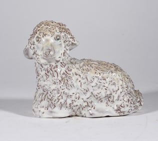 Walt and Dot Auman Pottery Figural of Dog