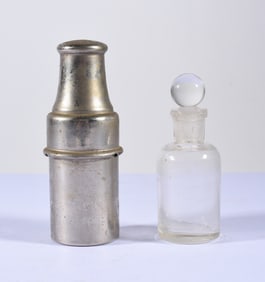 Military Field Use Medicine Bottle with Tin Case
