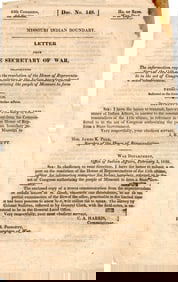 William Clark Writes of Indians and the Constitution of Missiouri