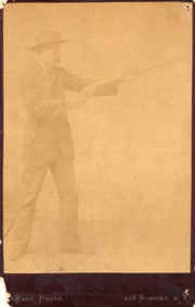 Medal of Honor Recipient George Albee Photograph with Rifle