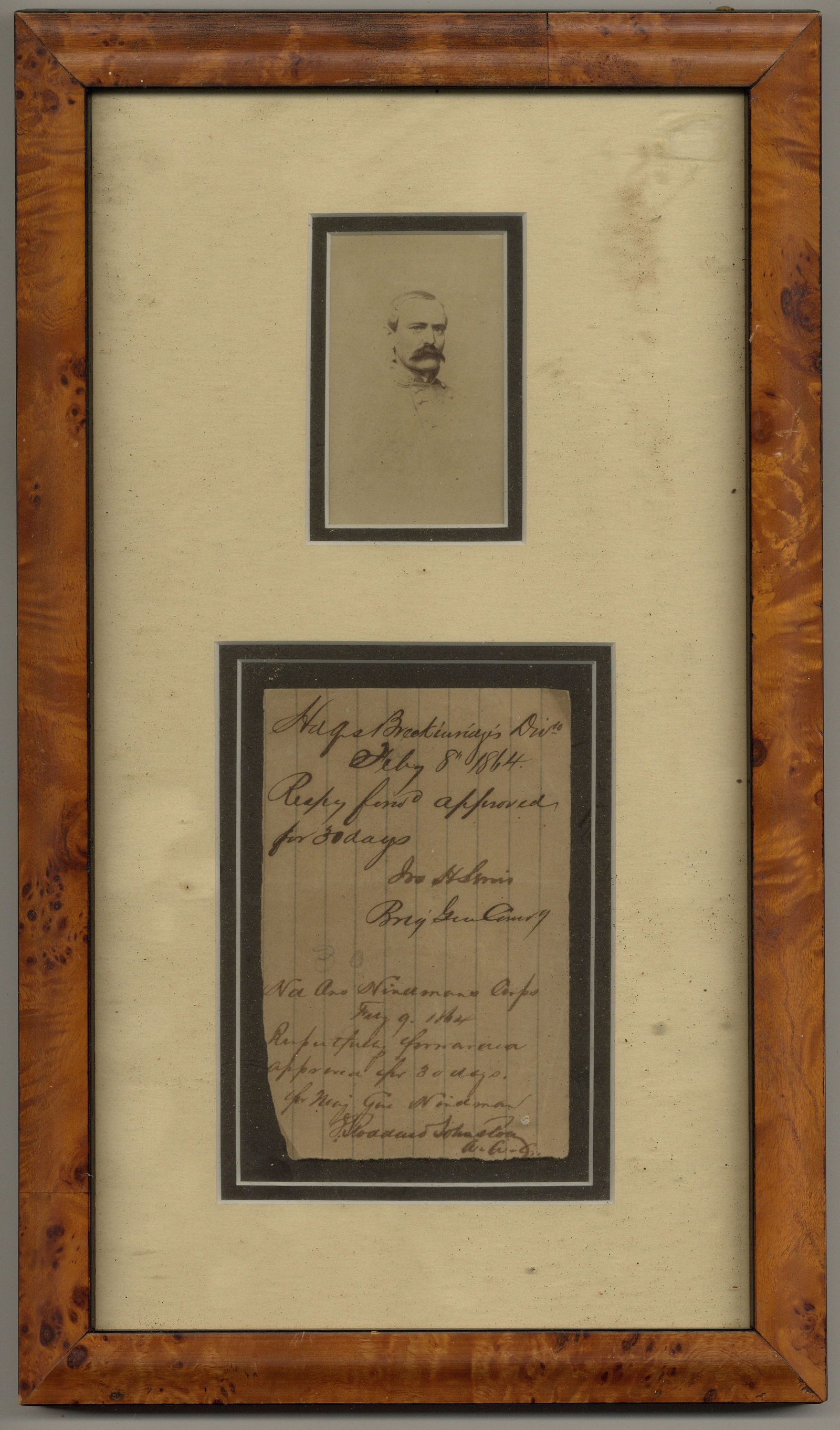 Confederate General Joseph Lewis Signed War Document (1 of 1)