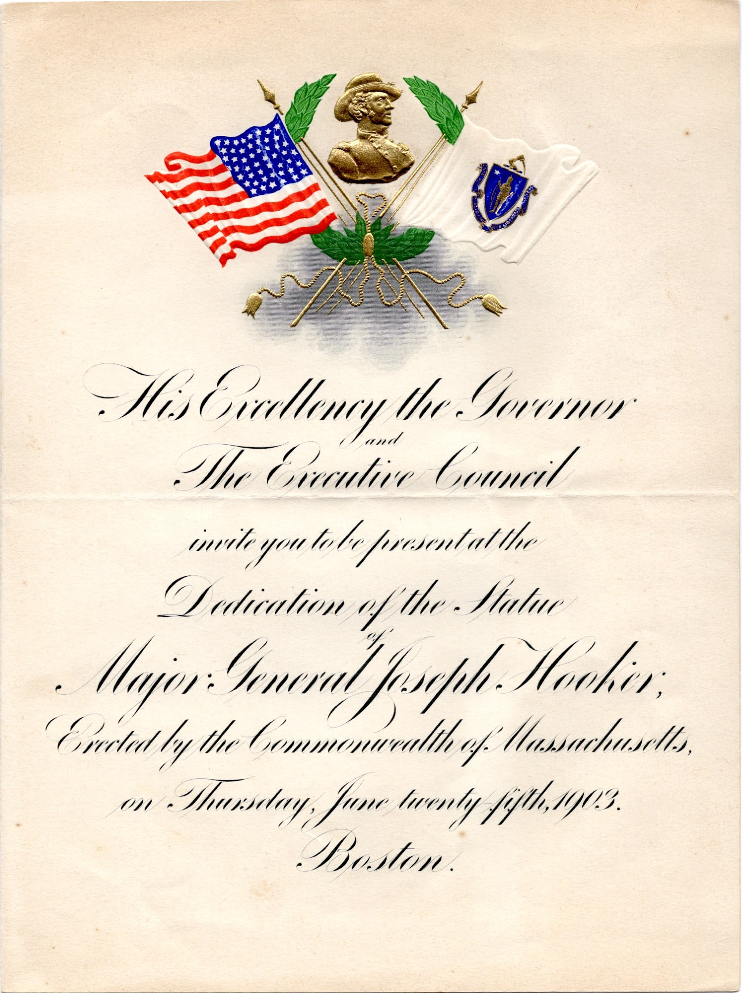 General Joseph Hooker Invitation (1 of 1)