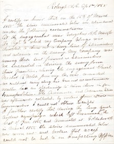 New York Officer Writes of the Battle of Averysboro