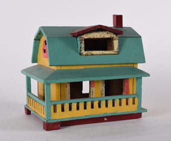 Miniature Folk Art House