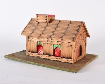 Miniature Folk Art Matchstick House