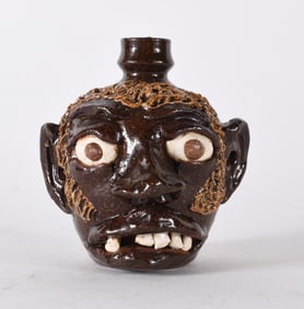 GF Cole Pottery Face Jug
