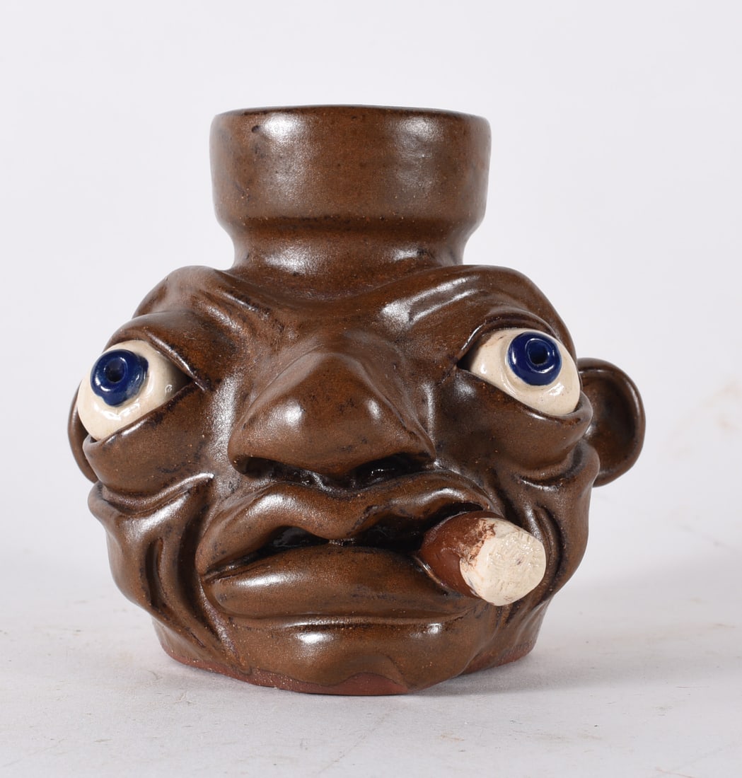 Sandy Cole Pottery Face Jug (1 of 3)