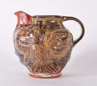 North Carolina Pottery Chicken Pitcher