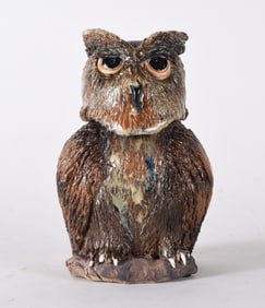 Signed Southern Pottery Owl