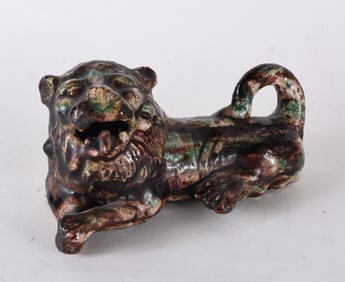 Slip Decorated Pottery Lion