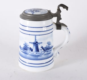 Delft Blue Beer Stein