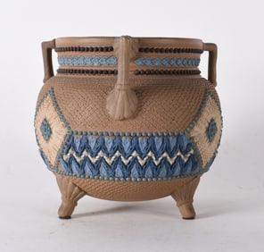 Doulton Lambeth Aesthetic Tripod Vase