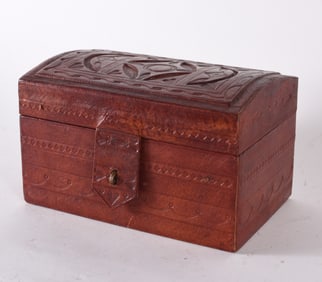 Miniature Leather Trunk