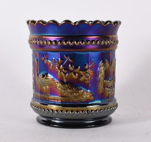 Carnival Glass Northwood Peacock at the Fountain Tumbler
