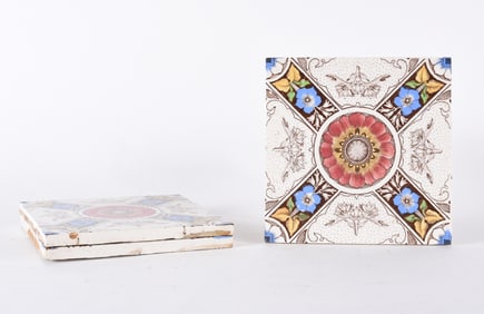 Antique Tile Pieces (3)