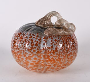 Hand Blown Glass Pumpkin