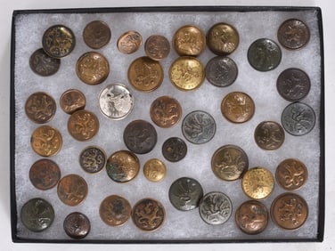 Antique Military Button Collection
