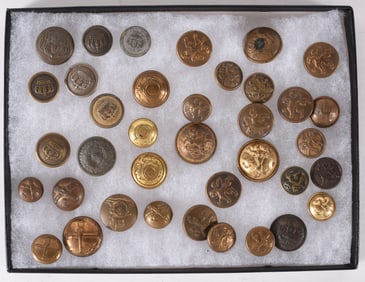 Antique Military Button Collection