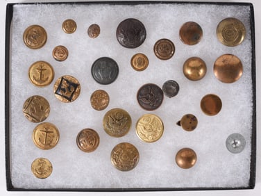 Antique Military Button Collection