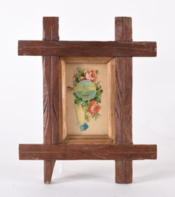 Antique Walnut Frame with Lithograph