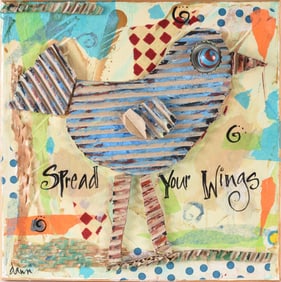 Folk Art Painting Collage