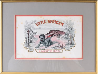 Little African Lithograph Framed