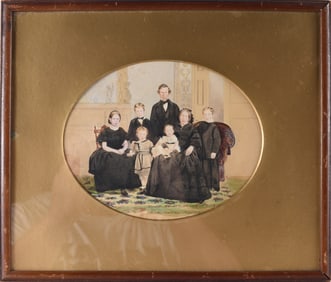 Antique Hand Colored Photograph
