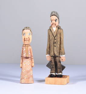 Lindsay Pendleton Wood Carving: 2" x 6" all items are from the Collection of Mary Wells. Antique collection and other collectibles. Please see photos for condition. Shipping will be done by a 3rd party shipping using live auctioneer