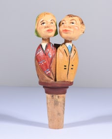 Vintage Anri Wooden Carved Figures