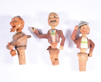Vintage Anri Wooden Carved Figures
