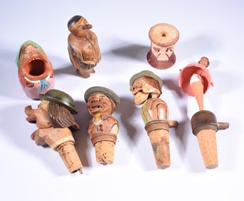 Vintage Anri Wooden Carved Figures