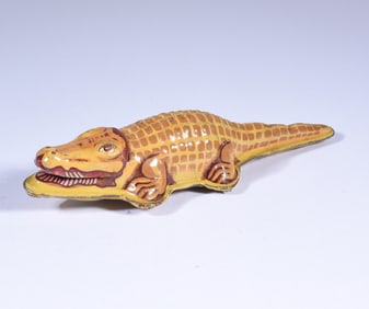 Antique Tin Litho Alligator