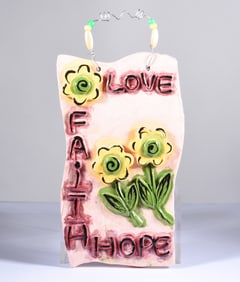 Pottery Wall Hanging Flowers