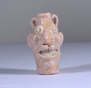 Miniature Pottery Face Jug
