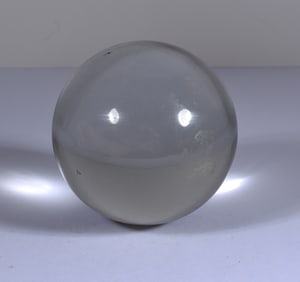Antique Victorian Carpet Ball Glass