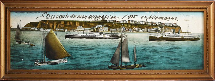 Antique Reverse Painting on Glass