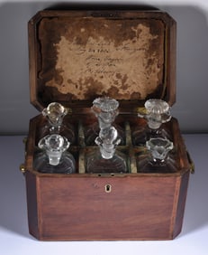 Antique Bottles and Case