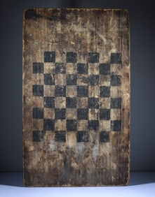 ca. 1890 Painted Checker Board